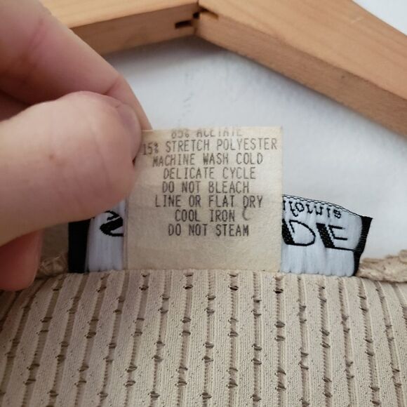 Vintage Cropped Cardigan Cream 12p - Picture 4 of 5